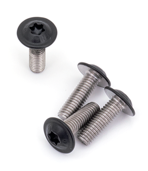Tornillos de protección térmica en acero inoxidable negro para Sportster S