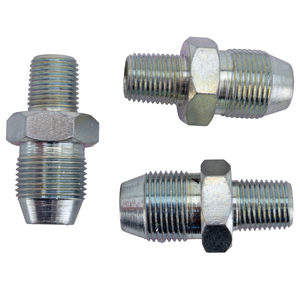 Par de acoples metálicos para latiguillo de aceite y ventilación de motor Big Twin