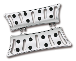 Par de plataformas en aluminio billet Slasher con acabado pulido