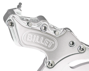Pinzas de freno Harrison color billet para motocicleta Harley-Davidson