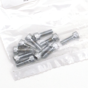 Surtido de tornillos Allen con acabado cromado brillante para recambios de moto