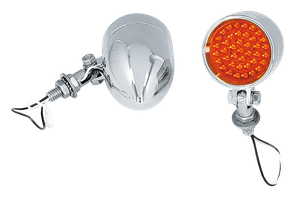 PILOTOS BEACON BULLET CROMADOS DE 2 1/4" CON DIODOS LED — B-stock
