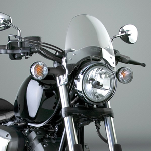 Parabrisas National Cycle Fly Screen LS instalado en motocicleta