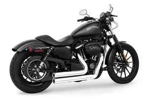 Escape Independence Shorty cromado para motocicleta Harley-Davidson