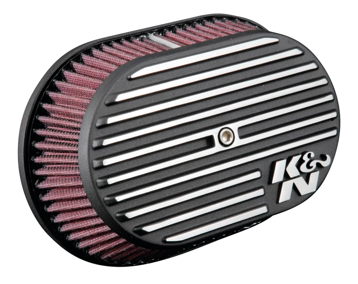 Filtro de aire K&N Street Metal de forma ovalada con malla metálica