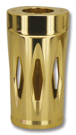 Par de tapas de botellas de horquilla Zodiac Pro-Max en aluminio billet