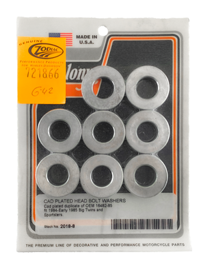 Arandelas metálicas para tornillos de cilindros de motocicleta americana
