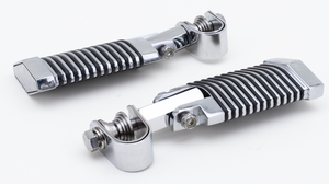 Reposapiés planos con forma de rombo para motocicleta custom
