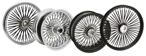Rueda radial trenzada estilo Fat 50's de la marca Ride Wright