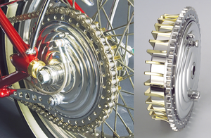Tambor de freno hidráulico Kustom Tech para motocicleta