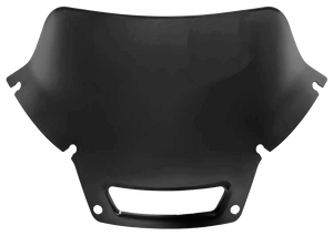Parabrisas transparente instalado en los carenados delanteros de una motocicleta FXLRST