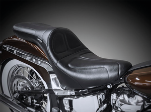 Asiento Maverick Le Pera color negro para motocicleta Harley-Davidson Softail