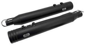 Tubos de escape ajustables MCJ instalados en motocicleta Harley Touring