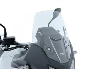 Cúpula deportiva negra para Honda Transalp XL750 vista frontal