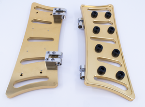 Par de plataformas laterales en aluminio billet Slasher para motocicleta