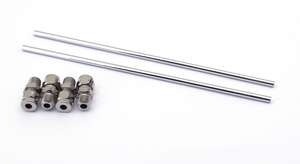 Tubería de engrase cromada para balancines de motor