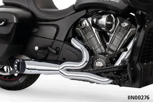 Escape corto Shorty Turn Out corte recto 2-1 para Indian PowerPlus y Thunderstroke