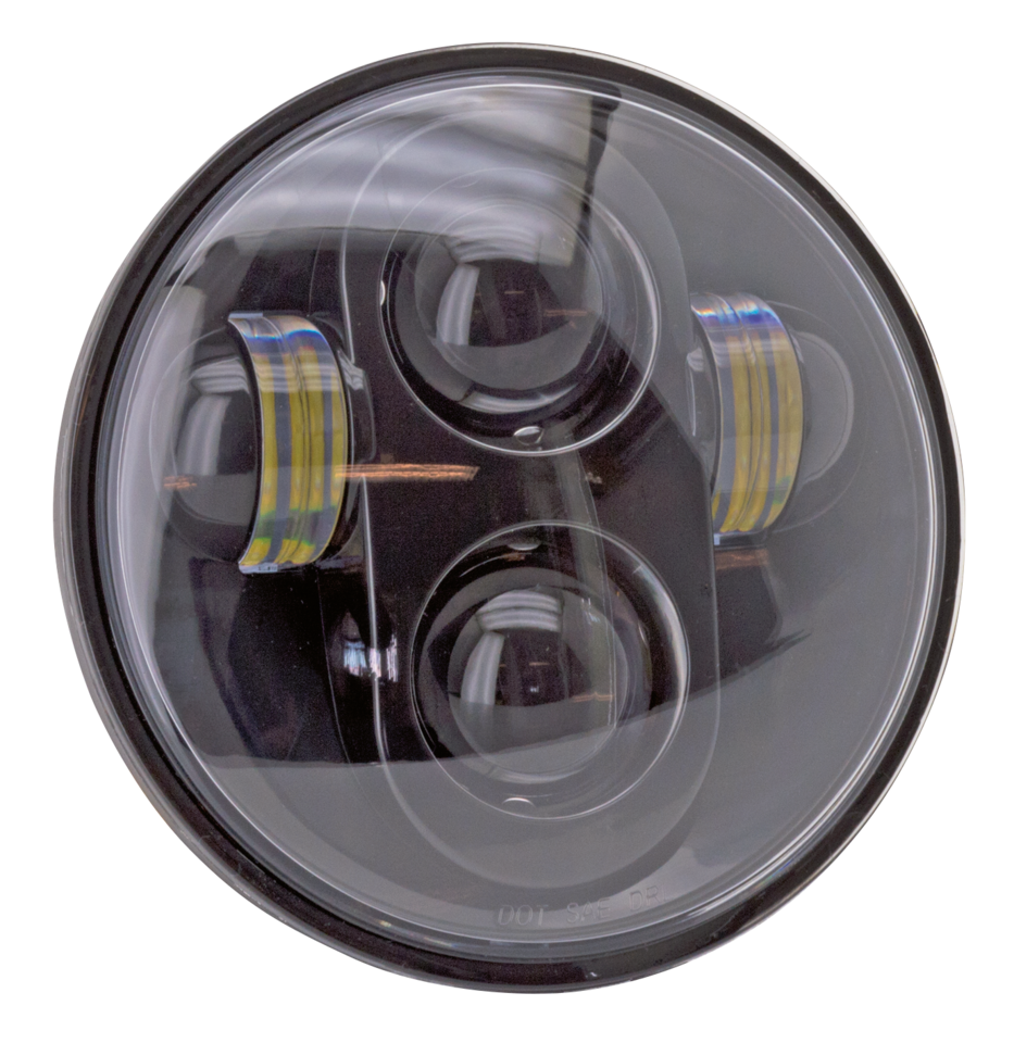 Faro delantero LED circular 5 3/4 pulgadas acabado Cyron Urban negro mate