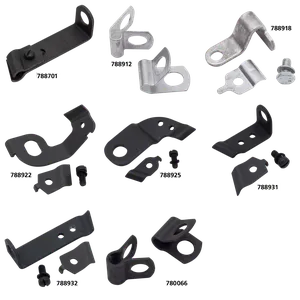 Clips y soportes para cable de acelerador en motocicleta vintage