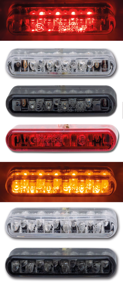 Piloto trasero LED personalizado con aprobación electrónica instalado en motocicleta