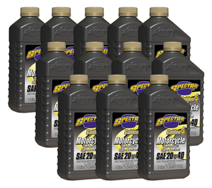Botella de aceite de motor Spectro Golden 20W-40 para Indian y Victory