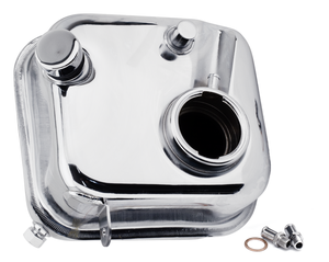 Depósito de aceite cromado para motor Big Twin de 4 marchas