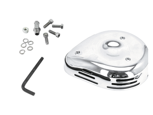 Kit de filtro de aire en forma de lágrima con aberturas para motocicleta