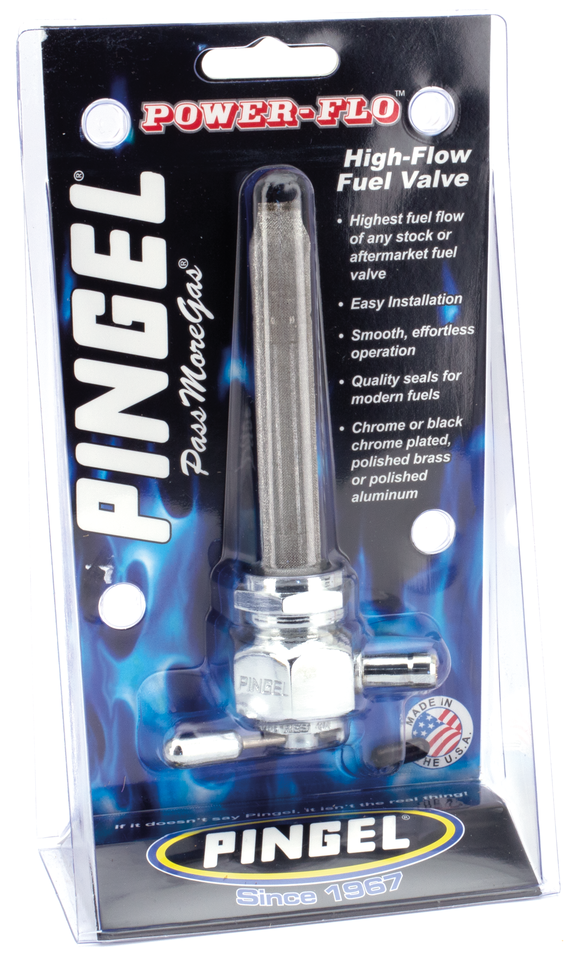 Grifo de gasolina Pingel Power-Flo de alto volumen con rosca de 22mm