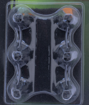Par de tapones de tornillos Ciro de color negro para motocicleta