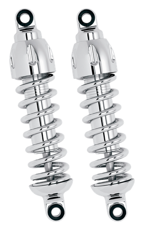 Par de amortiguadores Progressive Suspension serie 430 con cuerpo negro y varilla cromada