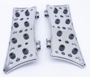 Par de plataformas HoleShot de aluminio billet para motocicleta