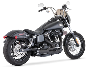 Escape corto tipo Shorty 2 en 1 para motocicleta custom