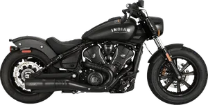 Silenciador slip-on Hi-Output instalado en motocicleta Harley-Davidson