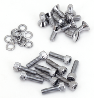 Kit de tornillos para tapa primaria, derby e inspección de motor Harley-Davidson