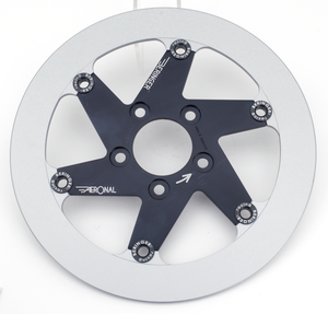 Par de discos flotantes Beringer Aeronal de acero inoxidable con anclajes