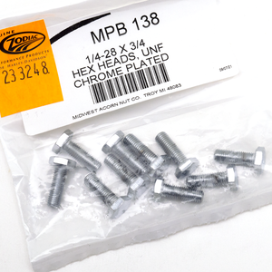 Surtido de tornillos Allen con acabado cromado para motocicletas americanas