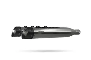 Silenciador slip-on E5+ 25+ instalado en motocicleta Harley-Davidson Touring
