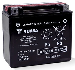 Batería Yuasa V-Force libre de mantenimiento para motos