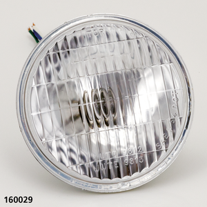 Mini faro cromado de 4 1/2 pulgadas para motocicleta