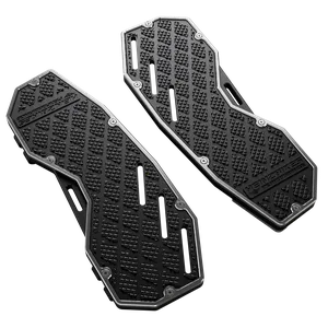Par de plataformas Performance negras para motocicleta custom