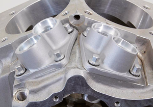 Par de bloques elevadores para manillar de motor Panhead clásico