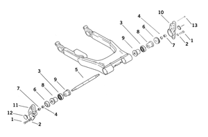 Conjunto de piezas para basculante de motocicleta Harley-Davidson Touring modelo 2002-2008