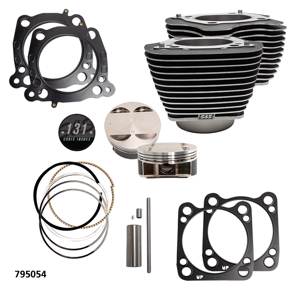 Juego de cilindros big bore S&S 131ci y 136ci para motor Milwaukee Eight