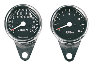 Instrumentos mini de 60mm para motocicleta, vista frontal del cuadro de mandos