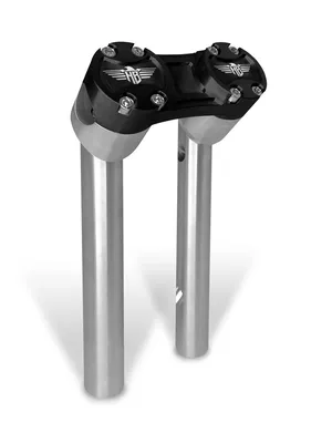 Elevador de manillar estilo Clubman Pullback negro para moto custom