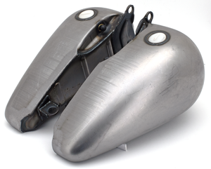 Depósito de gasolina negro para Harley-Davidson Fat Bob con perfil lateral plano