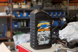Frasco de aceite de motor Spectro Heavy Duty SAE 50 para motos americanas