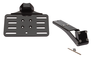 Soporte portamatrículas Vity's negro para motocicleta