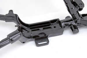 Réplica de chasis para motor 45ci vista lateral