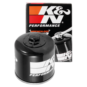 Filtro de aceite K&N Wrench-Off negro con aro de goma